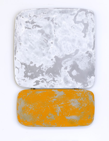 Nick Moss, Some kinda white over some kinda yellow, 2019