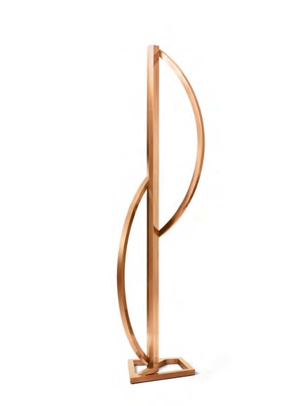 Overlapping Arcs at 90 Degrees, 2016, Sanded bronze