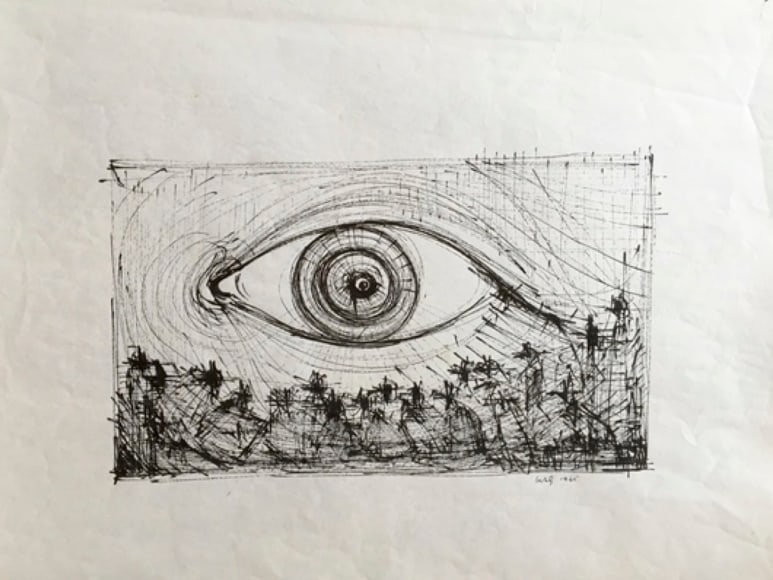 Untitled, 1965, China Ink on paper