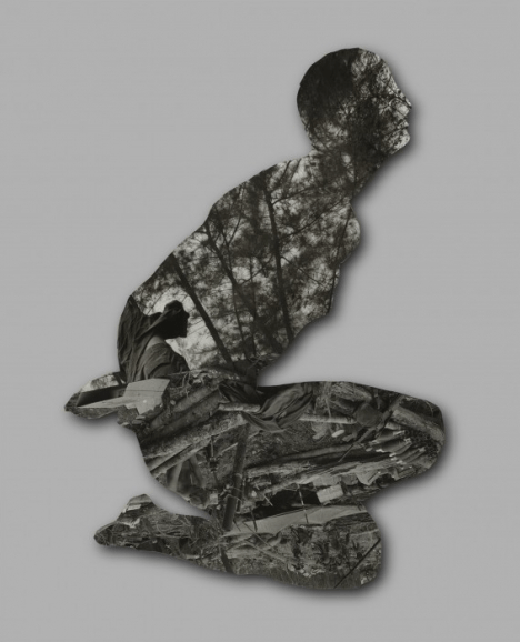 Reza Aramesh Action 143/013 - collage, 2015