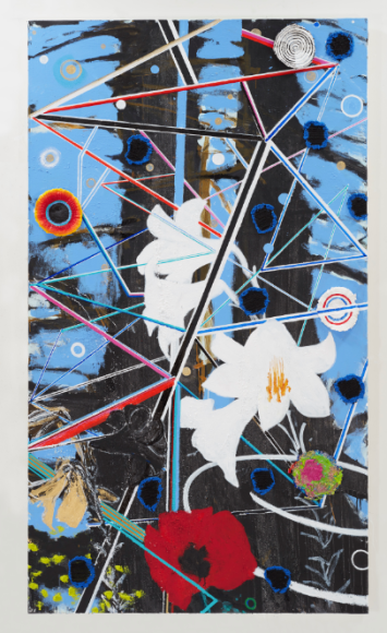 Nabil Nahas, Untitled, 2017, Acrylic on canvas, 84 x 48 in