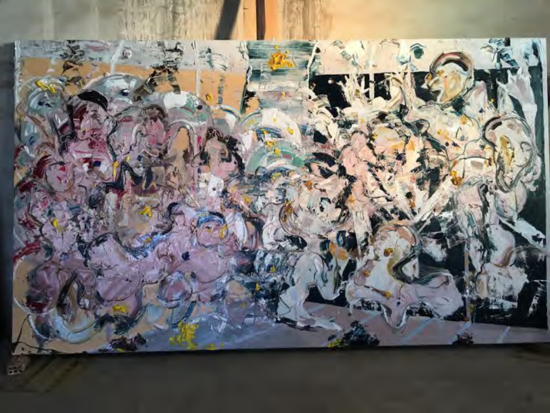 Collision II, Oil on canvas