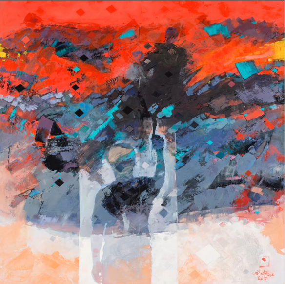 Abdul Qader Al Rais, Self Portrait, 2013