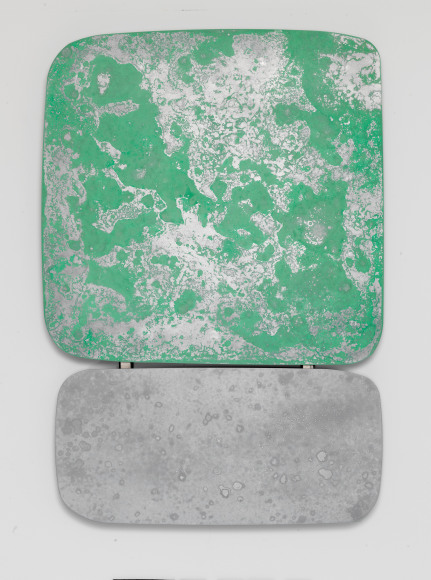 Nick Moss, Some kinda green over some kind gray, 2019