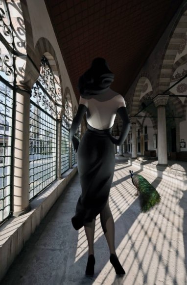 KEZBAN ARCA BATIBEKI, Girl with Peacock, 2012