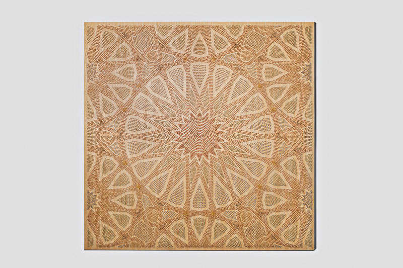 Arabesque II (Lost Heritage), 2013&nbsp;, 21800 matches on wood and plexiglas&nbsp;