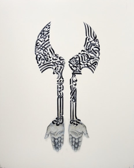 Ayad Alkadhi, If Words Could Kill (Axes I), 2019