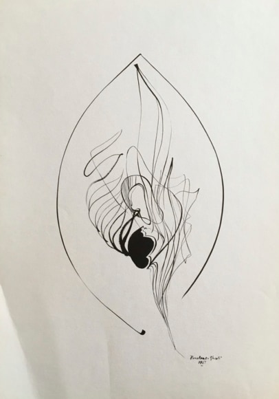 Untitled, 1987, China Ink on paper