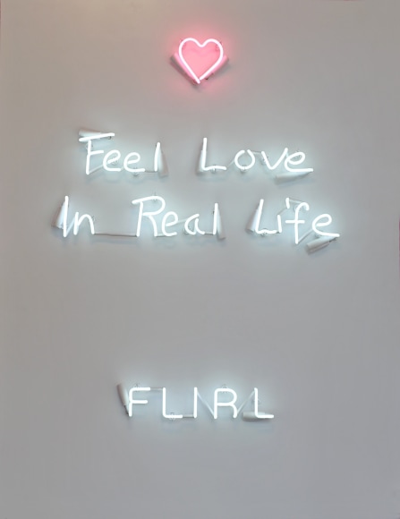 FLIRL, 2018&nbsp;, Neon mounted on metal&nbsp;