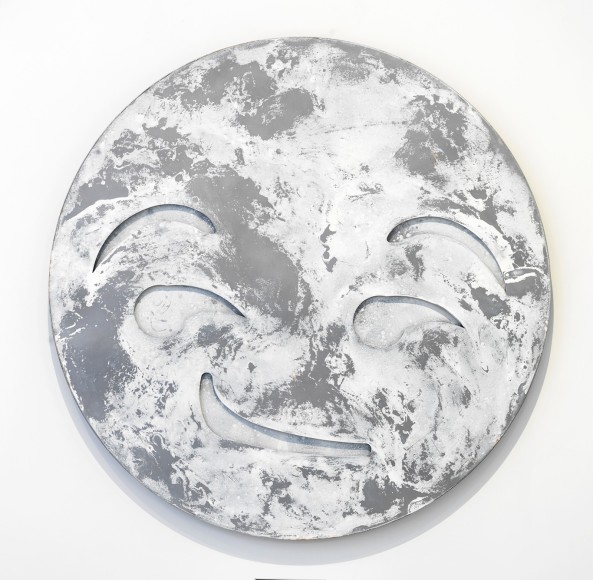 Smirk (Pale), 2016, Mixed patina on mild steel