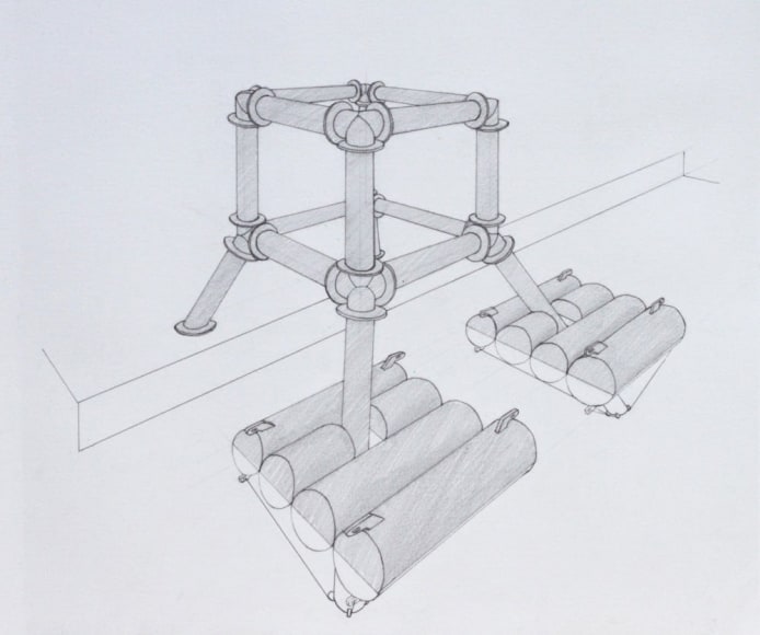 LUKE HART, Semi-Floating Structure - Perspective, 2014