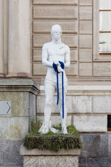 Reza Aramesh,&nbsp;Action 190: At 5:00 am Wednesday 9 July 2014, 2017 Hand carved Carrara marble,&nbsp;247 x 80 x 83 cm (94.5 x 31.5 x 32.7 in),&nbsp;2 unique edtions + AP&nbsp;