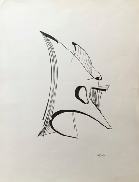 Untitled, 1967, China Ink on paper