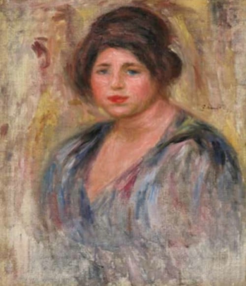 PIERRE-AUGUSTE RENOIR, Portrait de Femme (Gabrielle Renard), 1912