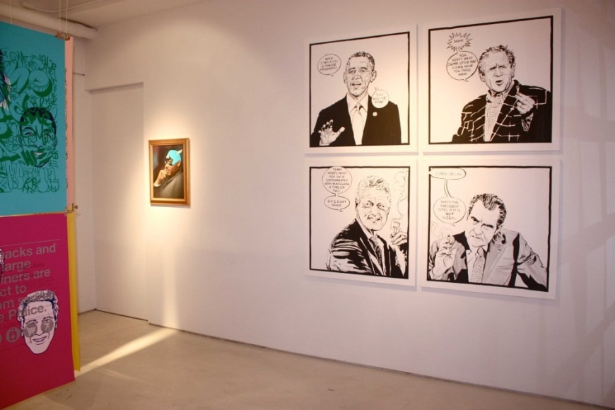 All American by Ganzeer, Curated by Shiva Balaghi