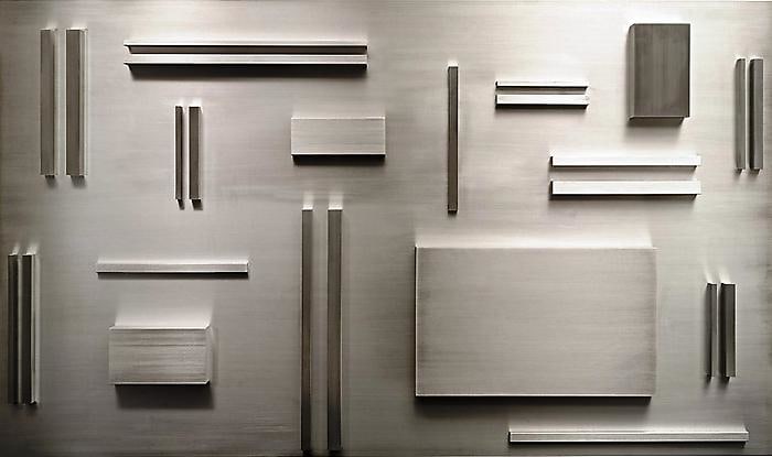 Arthur Carter Aluminum Elements Spaced According to Fibonacci, 2008