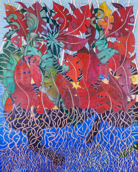 Uprooted, Acrylic on linen