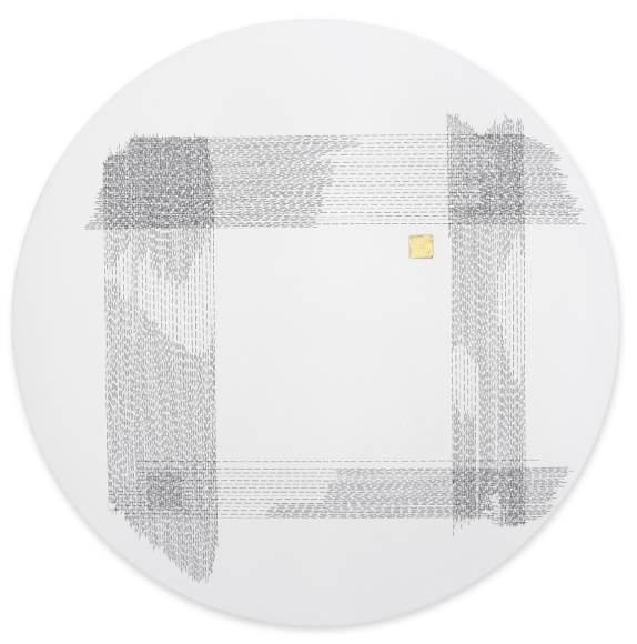 Journey of Gateway, 2020, Pen and Gold on Canvas