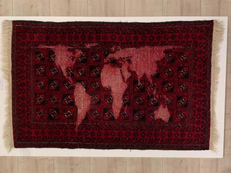 Mona Hatoum , Baluchi (red and orange) , 2007