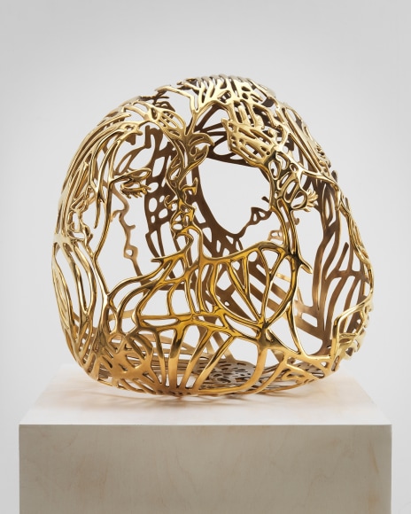 Baisers #1, 2011-2012, Gold plated bronze