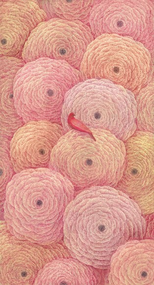 Maryam Lamei, Pink Bloom, 2025