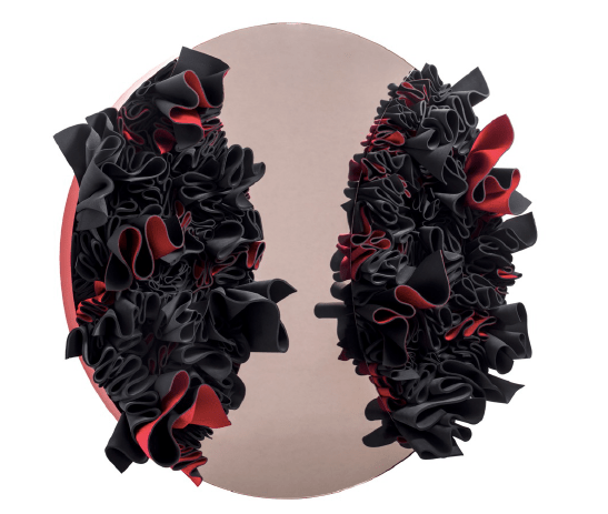 Frappa, 2018, Neoprene on Plexiglass on Board