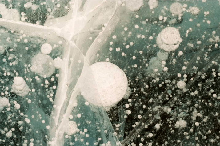 Diane Tuft, Tyndall Figures, Lake Hoare, 2012