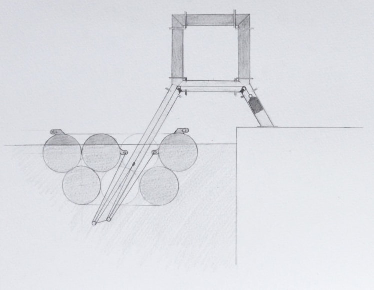 LUKE HART, Semi Floating Structure Counterweight Diagram,&nbsp;2014