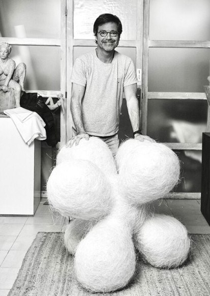 Eduardo Perez-Carero with &quot;Tribulus&quot; in progress