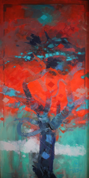 Alsamar Series, 2017&nbsp;, Oil on canvas&nbsp;