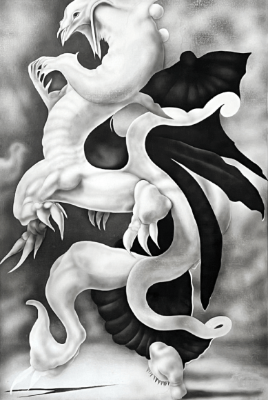 Bahar Sabzevari, Futuristic Simurgh (ajayeb al makhlught series), 2024 &nbsp;