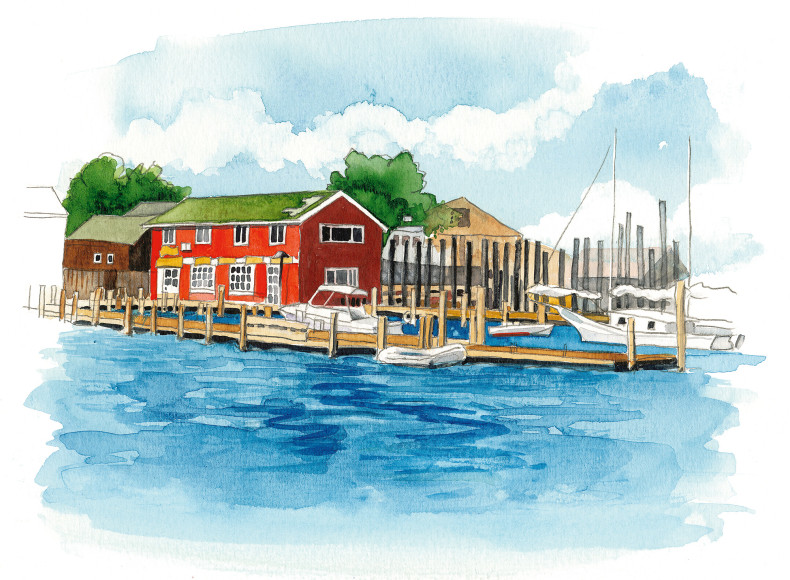 Scrimshaw's down on the Greenport wharf.