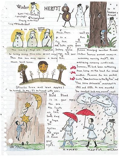 Marcel Dzama Untitled (sketchbook page 3)