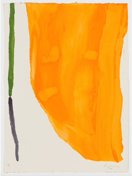 Helen Frankenthaler Orange Downpour, 1970