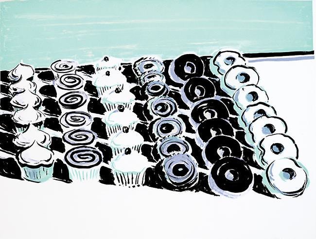 Wayne Thiebaud Cupcakes and Donuts