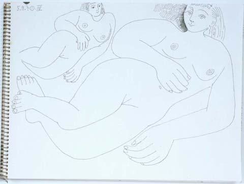 Two Reclining Women