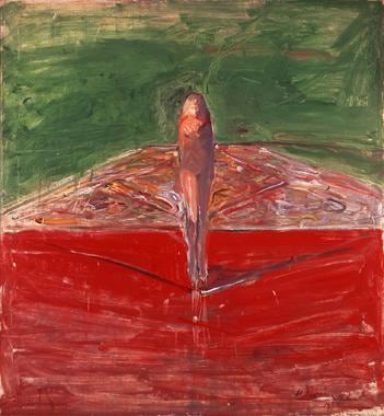 Nathan Oliveira Nude Stepping from the Carpet II
