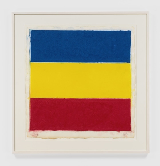 Ellsworth Kelly Colored Paper Image XVI (Blue, Yellow, Red), 1976