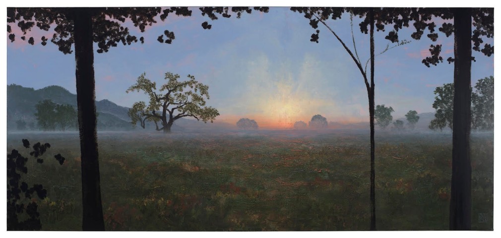Stephen Hannock Napa Dawn for G.B., 2022