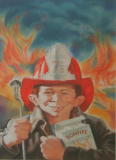 Norman Mingo Book Cover Art to &quot;Burning MAD,&quot; December 