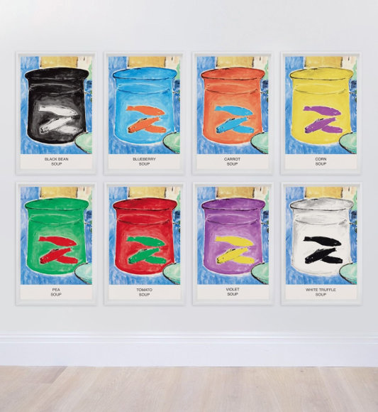 John Baldessari Eight Soups, 2012