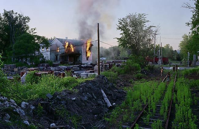 Gregory Crewdson Untitled (house on fire)