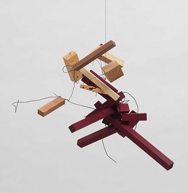 Untitled 2003-2005 wood, wire and casein