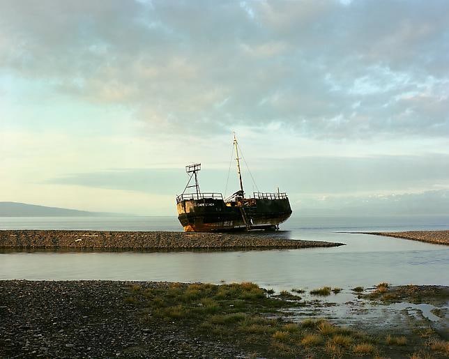Joel Sternfeld Abandoned Freighter, Homer, Alaska, July 1984
