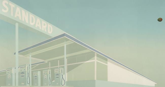 Ed Ruscha Cheese Mold Standard with Olive, 1969