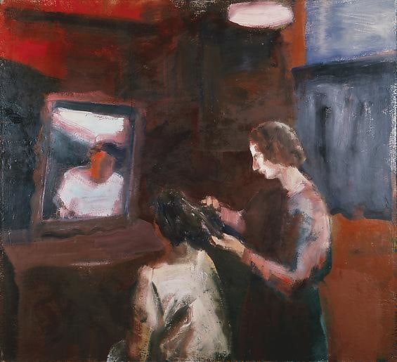 Elmer Bischoff Girl Getting Haircut