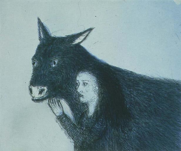 Kiki Smith Girl with Donkey