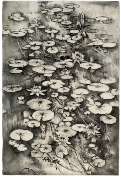 John Alexander, My Pond in Black and White, 2016    