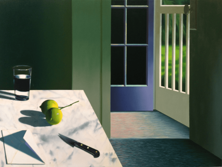 Bruce Cohen Interior with Envelope and Limes, 2017