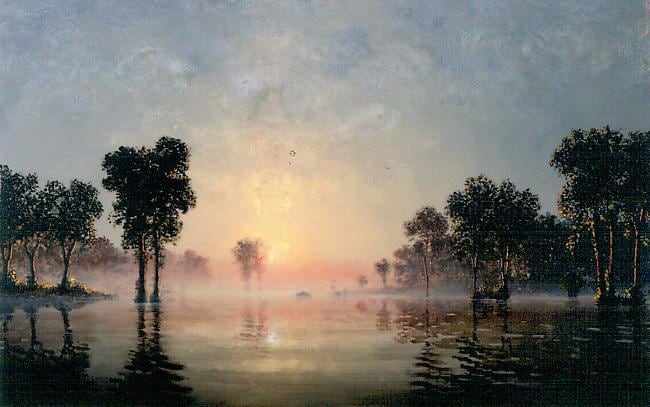 Stephen Hannock Golden Light at Dawn, 2001